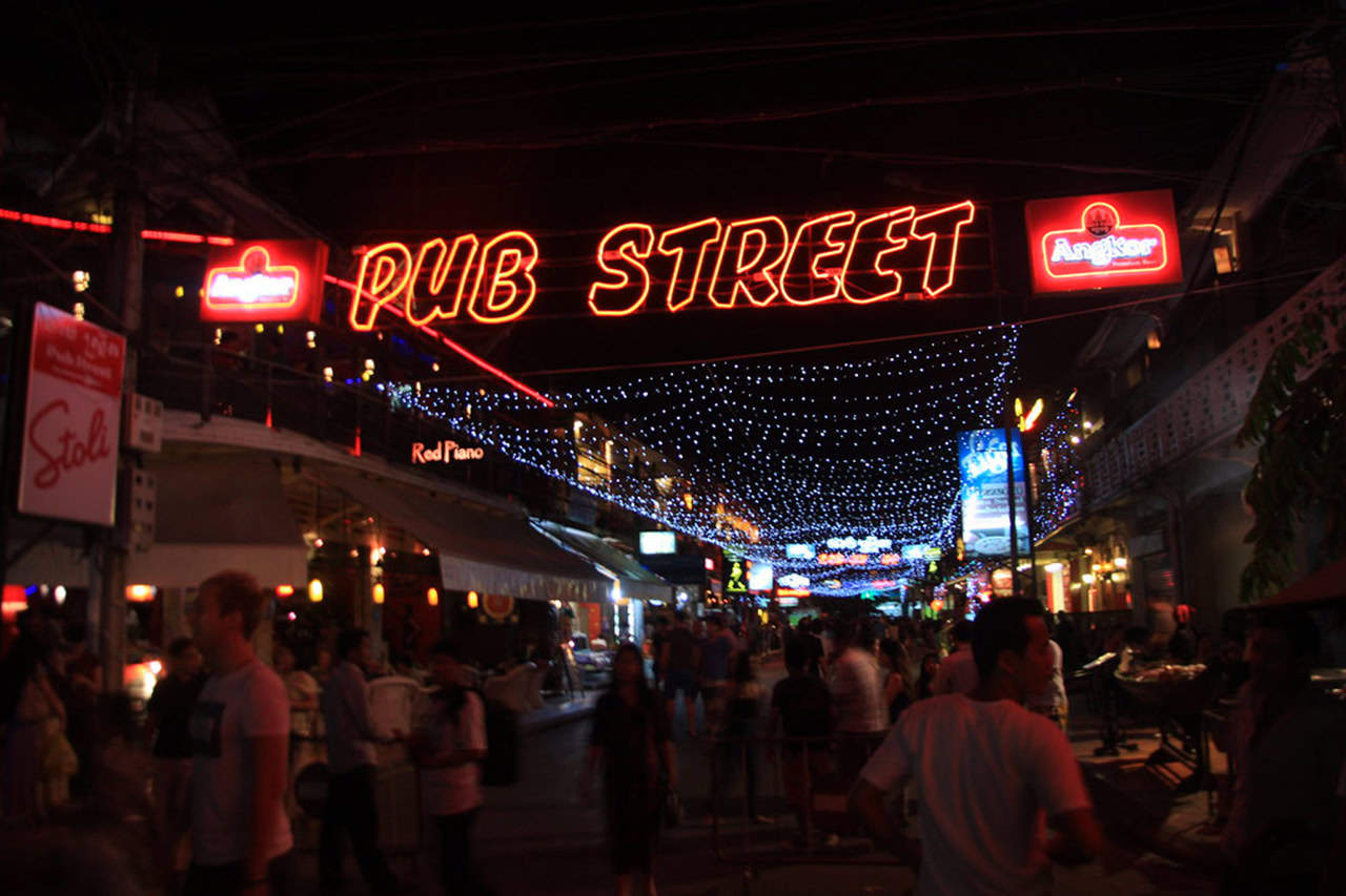 Places in Siem Reap - Nightlife at Pub Street in Siem Reap